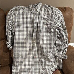 Daniel Cremieux Black and White Plaid Shirt